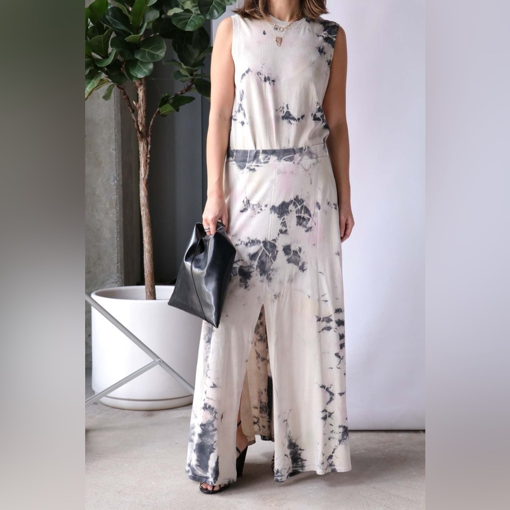 Raquel Allegra Pastel Angie Tie-Dye Maxi Skirt size 0 - Picture 7 of 13